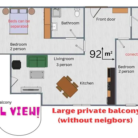 Apartment Bella - 3 Pools, 2 Bedrooms & 2 Bathrooms Sunny Beach